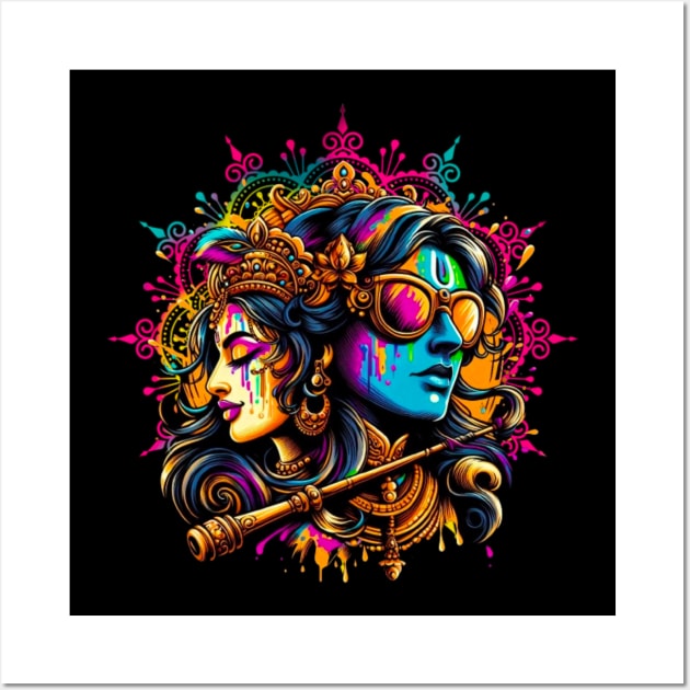 T shirt for Happy Holi festival celebration 06 Wall Art by fadinstitute